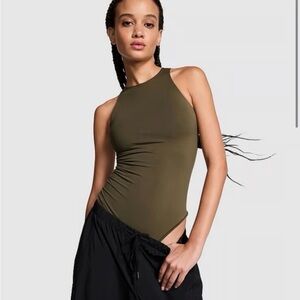 PINK Victoria's Secret Olive Bodysuit size XL